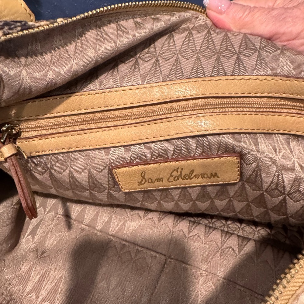 Sam Edelman Large Python Nylon Tote Like New Cond… - image 8